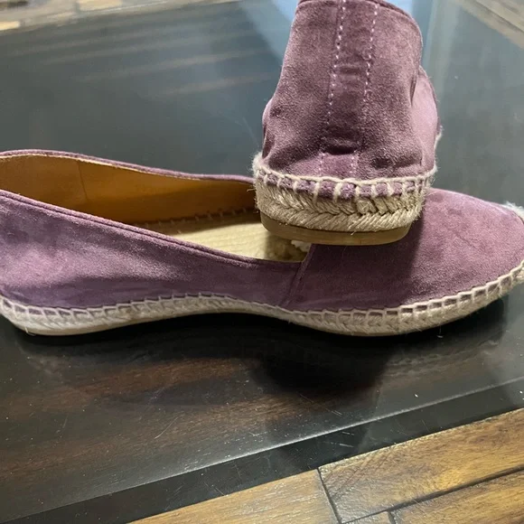 GUCCI Purple Leather Suede Espadrilles Flat Loafers Women’s Size 38.5